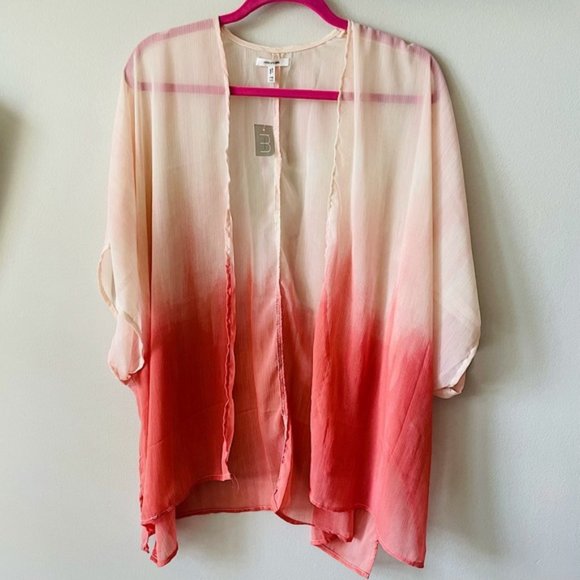 NEW! | Maurices Women’s Sheer Ombré Ruana / Kimono | One Size | NWT - Picture 1 of 16